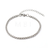 304 Stainless Steel Wheat Chain Bracelet BJEW-JB06520-1
