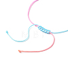 Adjustable Nylon Thread Cord Braided Beaded Bracelets BJEW-JB06402-5