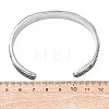 Retro 316 Surgical Stainless Steel Cuff Bangles BJEW-C142-11B-AS-5