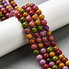 Dyed Natural Malaysia Jade Beads Strands G-G021-02A-17-4