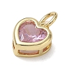 Brass Pave Cubic Zirconia Charms KK-CBA56EF-31G-03-2