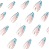 24Pcs 12 Size Teardrop Plastic False Nail Tips MRMJ-PW0001-09-4