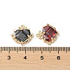 Glass Rhinestone Charms KK-F862-45G-4