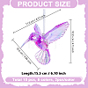 10Pcs 5 Colors Acrylic Pendant Decorations HJEW-GO0001-22-2