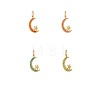 304 Stainless Steel Cubic Zirconia Pendants STAS-OY009-44G-1