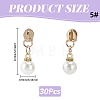 30Pcs Zinc Alloy with Round Resin Replacement Zipper Sliders FIND-CY0002-22G-2