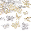 24Pcs 8 Styles Alloy Rhinestone Cabochons MRMJ-TA0001-49-3