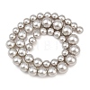 Electroplated Glass Pearl Graduated Beads Strands BSHE-C011-03D-3