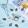 30Pcs Alloy Pendant Cabochon Settings FIND-SP0005-68-4