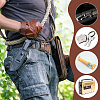Stainless Steel Double Snap  With Duty Belt Keeper Wide Bracelet BJEW-WH0025-01-6