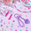 600Pcs 6 Styles Opaque Acrylic Linking Rings MACR-SP0002-37-4