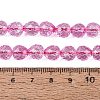 Crackle Transparent Glass Beads Strands GLAA-N068-04A-08-4