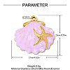 304 Stainless Steel Enamel Pendants STAS-OY013-64G-2