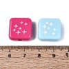 Opaque Enamel Acrylic Beads OACR-Q199-03-3