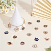 30Pcs 6 Style Alloy Enamel Pendants ENAM-SZ0003-30-5