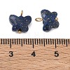 Dyed Natural Lapis Lazuli Pendants KK-D289-61G-06-3