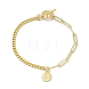 Brass Charm Bracelets BJEW-JB10392-02-1