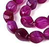 Dyed & Heated Natural Agate Beads Strands G-N359-14A-04-4