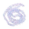 Spray Painted Transparent Glass Beads Strands X-GLAA-P060-01A-16-3