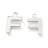 201 Stainless Steel Charms X-STAS-C021-06P-F-2