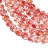 Inner Flower Handmade Lampwork Beads Strands LA-CBA3F7A-02D-3