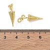 Brass Micro Pave Clear Cubic Zirconia Pendants KK-CBAD9DF-08G-3