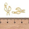 Brass Micro Pave Clear Cubic Zirconia Pendants KK-T085-11G-3