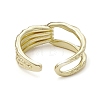 Rack Plating Brass Open Cuff Rings RJEW-K257-24G-3