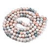 Opaque Crackle Glass Round Beads Strands X1-GLAA-T031-01C-3