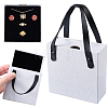 PU Leather Jewelry Set Drawer Boxes with Sponge Inside and Texture Paper Jewelry Tote Bags ABAG-CL0001-66A-1