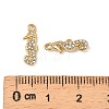 304 Stainless Steel with Crystal Rhinestone Charms STAS-G358-05G-07-3