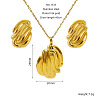304 Stainless Steel Pendant Necklaces & Stud Earrings FS-WG14082-06-1