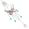 Stainless Steel Resin Butterfly Suncatcher HJEW-TA00452-03-2