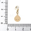 304 Stainless Steel Teardrop Pendant Decoration STAS-S165-06A-G-3