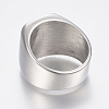 304 Stainless Steel Signet Band Rings for Men RJEW-G091-16-21mm-P-3