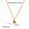 304 Stainless Steel Crystal Rhinestone Pendant Necklaces WG15100-03-1