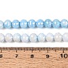 Anti-Tarnish Electroplate Glass Beads Strands GLAA-N056-6mm-10-2