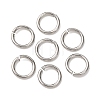 Tarnish Resistant 304 Stainless Steel Open Jump Rings STAS-N015-10-7x1mm-1