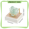 Square PU Leather Mineral Crystal Display Stands AJEW-WH0342-63-2