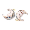 Printed Alloy Pendants AL-CBA7256-26G-4