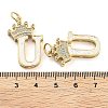 Brass Micro Pave Clear Cubic Zirconia Pendants KK-G498-01U-02-3