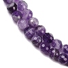 Faceted Round Natural Chevron Amethyst Bead Strands G-L437-22-6mm-3
