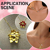 3Pcs 3 Styles 925 Sterling Silver Pin to Pendant Converter STER-BBC0008-54G-6