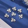 Ireland Tibetan Style Alloy Shamrock Pendants TIBEP-EA11722YKG-AS-LF-4