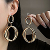 Iron Dangle Stud Earrings FS-WG0B059-18-1