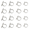 16Pcs 4 Size Adjustable Brass Finger Rings Components KK-CA0002-22S-1