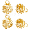 30Pcs Brass Tube Bails KK-BBC0015-05-1