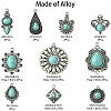 20Pcs 10 Styles Tibetan Style Alloy Pendants TIBEP-CJ0003-31-2