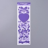 Bowknot & Heart Pattern Decorative Stickers Sheets DIY-L037-G05-1