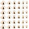120Pcs 6 Styles Brass Bead Cap Pendant Bails DIY-SP0004-25LG-1